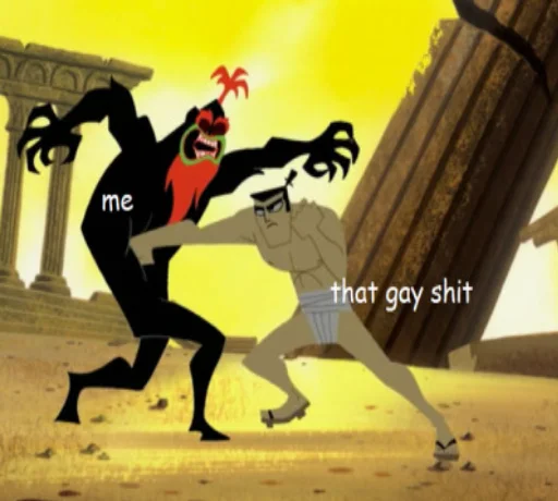🏳️‍🌈 Стикер «Jacked Up Samurai» для Telegram