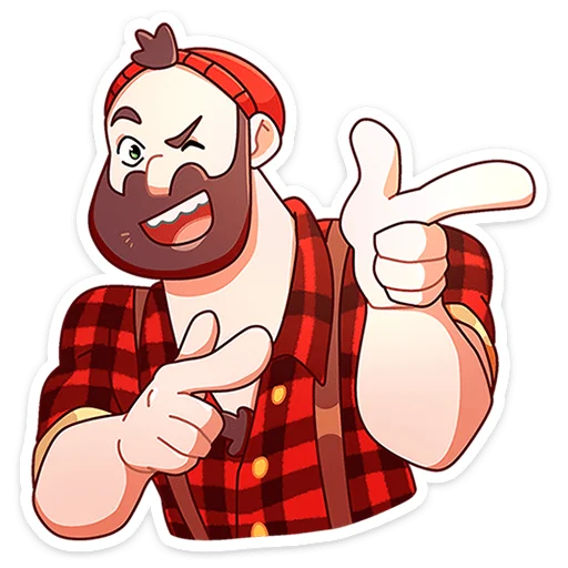 😉 Стикер «Джек Ламбер» для Telegram