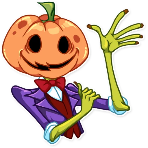 👋 Стикер «Jack Pumpkin Head» для Telegram