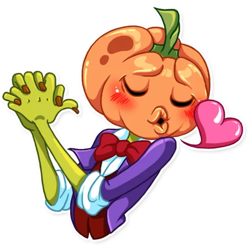 😘 Стикер «Jack Pumpkin Head» для Telegram