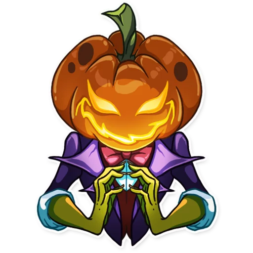 😈 Стикер «Jack Pumpkin Head» для Telegram