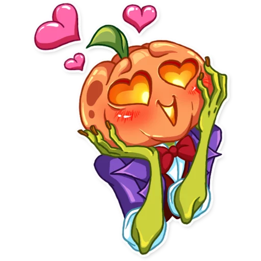 😍 Стикер «Jack Pumpkin Head» для Telegram