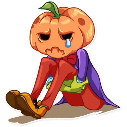 😢 Стикер «Jack Pumpkin Head» для Telegram