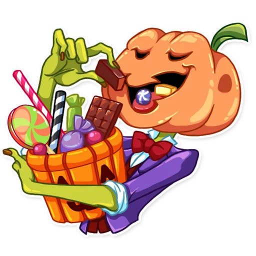 🍭 Стикер «Jack Pumpkin Head» для Telegram