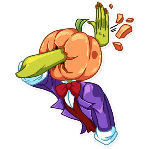 🤦 Стикер «Jack Pumpkin Head» для Telegram