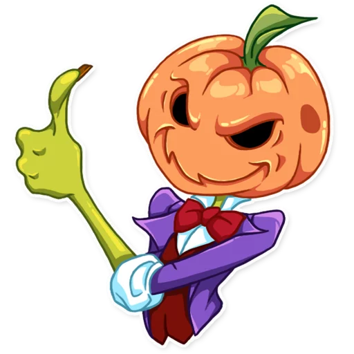 👍 Стикер «Jack Pumpkin Head» для Telegram