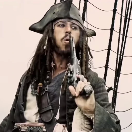 🏴‍☠️ Стикер «Jack Sparrow» для Telegram