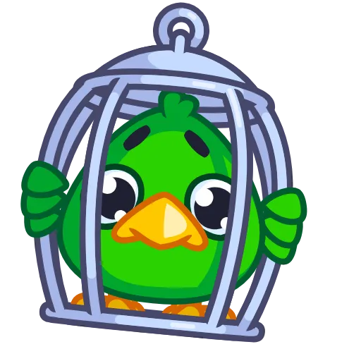 🥺 Стикер «Jack the Parrot» для Telegram