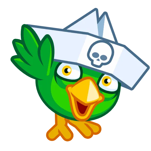 👋 Стикер «Jack the Parrot» для Telegram