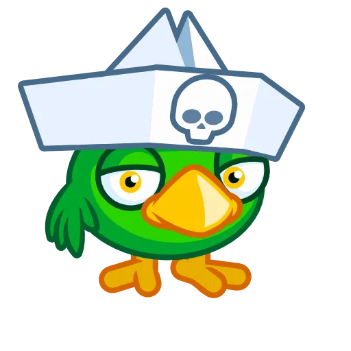 👌 Стикер «Jack the Parrot» для Telegram