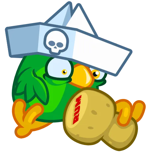 🥴 Стикер «Jack the Parrot» для Telegram