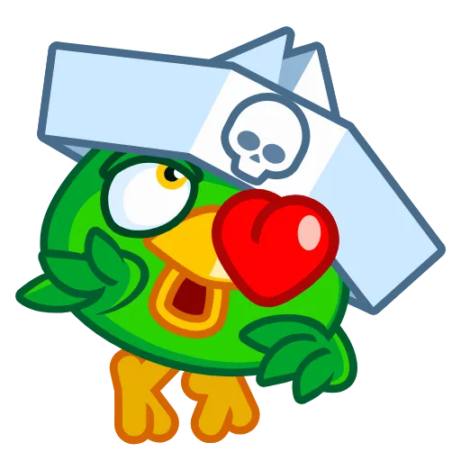 😘 Стикер «Jack the Parrot» для Telegram