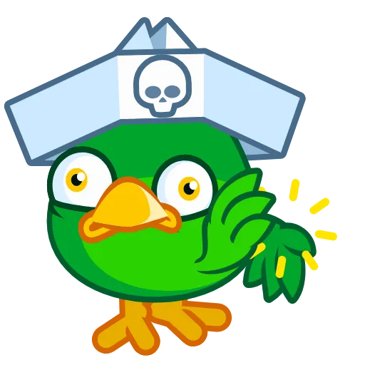 👏 Стикер «Jack the Parrot» для Telegram