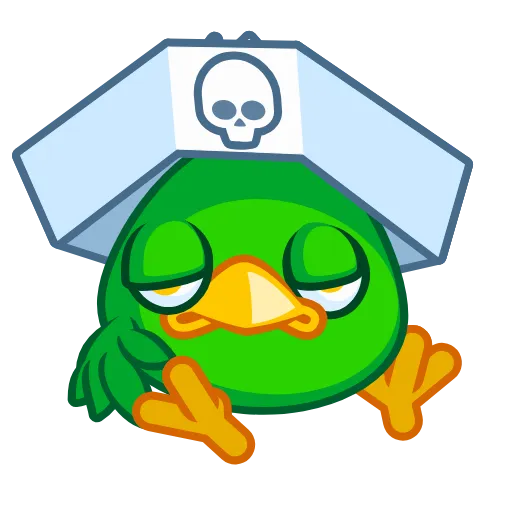 😒 Стикер «Jack the Parrot» для Telegram