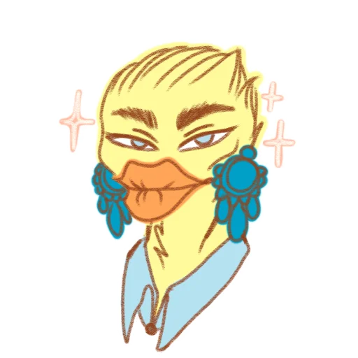 👸 Стикер «Jacques-duck» для Telegram