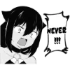 😠 Эмодзи «Jahy-sama wa Kujikenai!» для Telegram