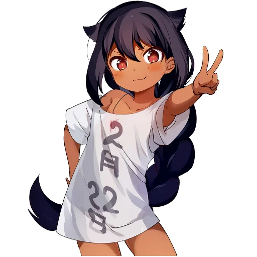 ✌️ Стикер «Jahy-sama waKujikenai • ©KRIL&;YUB Official YT» для Telegram