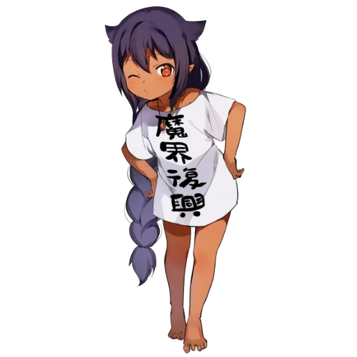 😉 Стикер «Jahy-sama waKujikenai • ©KRIL&;YUB Official YT» для Telegram