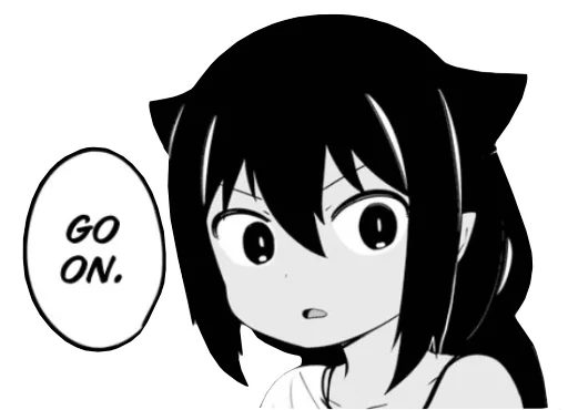 🤔 Стикер «Jahy-sama wa kujikenai» для Telegram