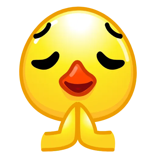 🙏 Стикер «Emoji Ducks» для Telegram
