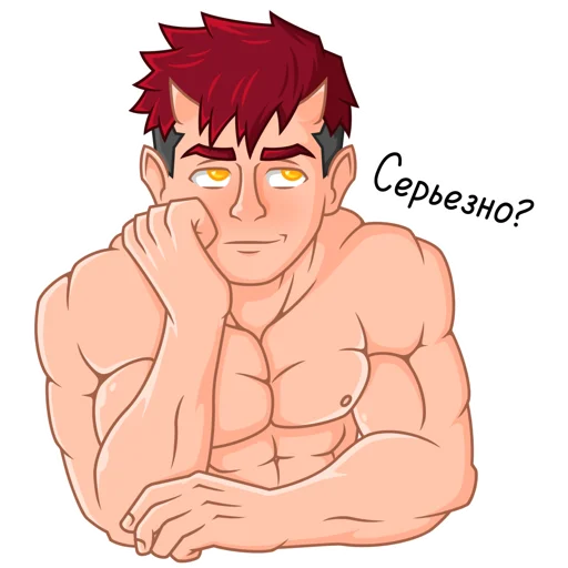 😏 Стикер «Japanese Demon Yohei» для Telegram