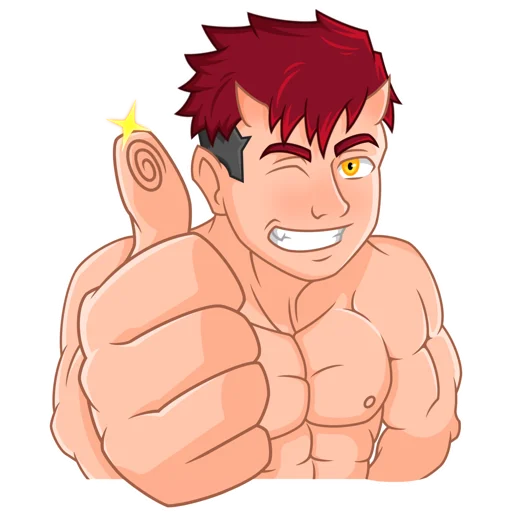 👍 Стикер «Japanese Demon Yohei» для Telegram