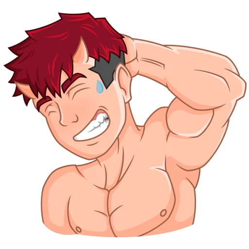 😅 Стикер «Japanese Demon Yohei» для Telegram