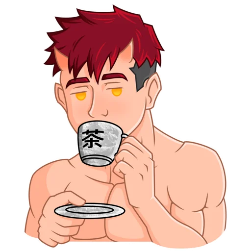 🍵 Стикер «Japanese Demon Yohei» для Telegram