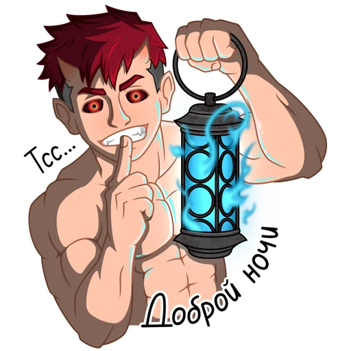 🌙 Стикер «Japanese Demon Yohei» для Telegram
