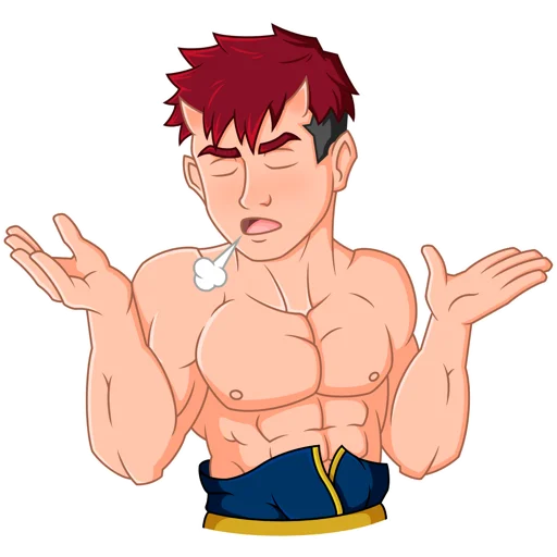 🤷‍♂️ Стикер «Japanese Demon Yohei» для Telegram