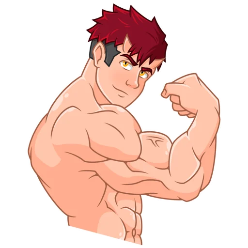 💪 Стикер «Japanese Demon Yohei» для Telegram