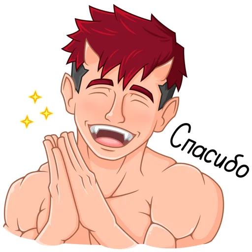 🙏 Стикер «Japanese Demon Yohei» для Telegram