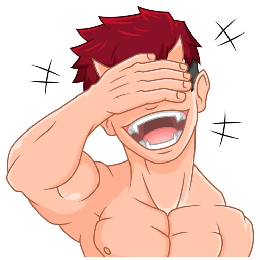 🤣 Стикер «Japanese Demon Yohei» для Telegram