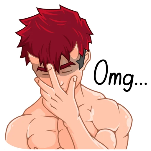 🤦‍♂️ Стикер «Japanese Demon Yohei» для Telegram