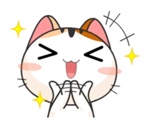🐱 Стикер «Японская Кошечка» для Telegram
