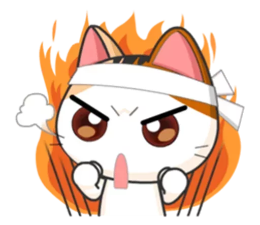 😼 Стикер «Японская Кошечка» для Telegram