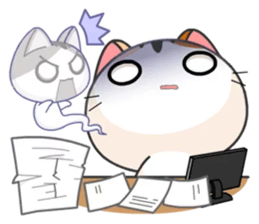 😾 Стикер «Японская Кошечка» для Telegram