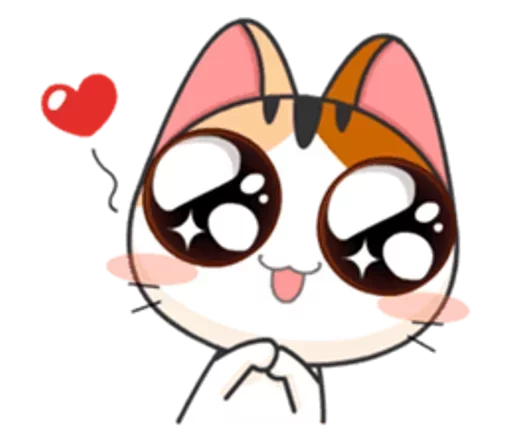 😻 Стикер «Японская Кошечка» для Telegram