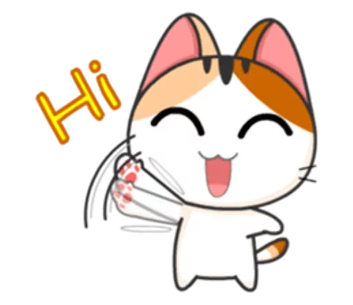 😹 Стикер «Японская Кошечка» для Telegram