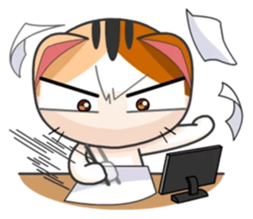 😸 Стикер «Японская Кошечка» для Telegram
