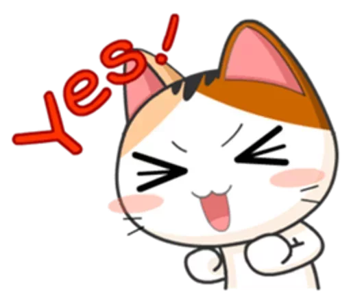 😹 Стикер «Японская Кошечка» для Telegram