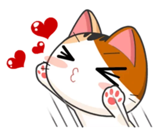 😻 Стикер «Японская Кошечка» для Telegram