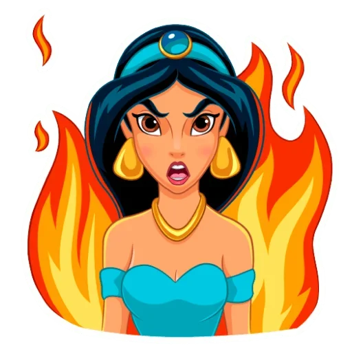 🔥 Стикер «Жасмин» для Telegram