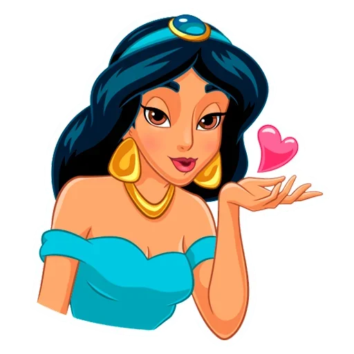 😘 Стикер «Жасмин» для Telegram