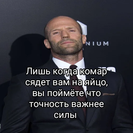 🤌 Стикер «statham как смысл жизни» для Telegram