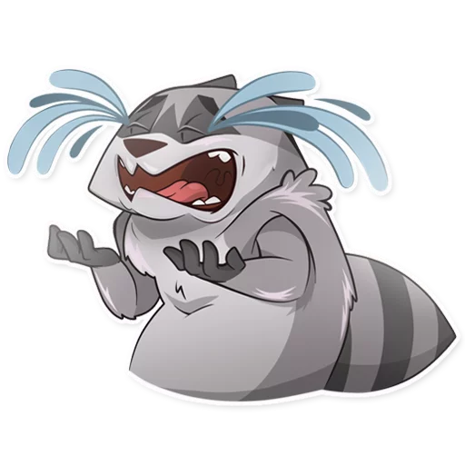 😭 Стикер «Jaxon Jed Raccoon» для Telegram