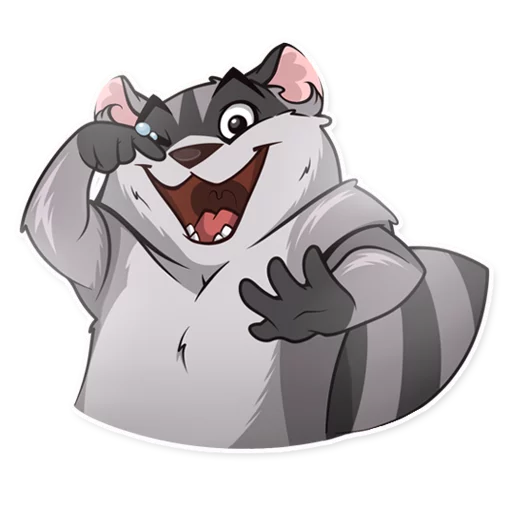 😂 Стикер «Jaxon Jed Raccoon» для Telegram