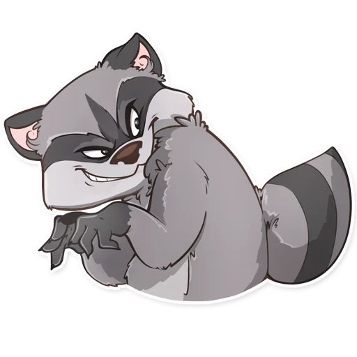 😈 Стикер «Jaxon Jed Raccoon» для Telegram