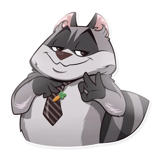 👌 Стикер «Jaxon Jed Raccoon» для Telegram