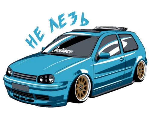 😤 Стикер «JDM Cars» для Telegram